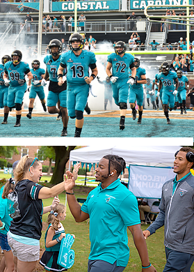 See the CCU football players up close