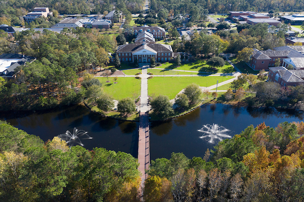 aerial photo of Prince Lawn